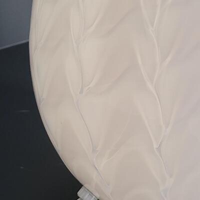 Lot 300: Rare Italian Murano Art Glass Blush & White Large 