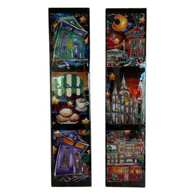 REGGIE FORD ~ Pair (2) ~ Colorful New Orleans Wall Art
