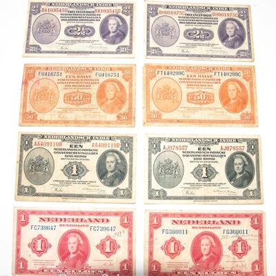 8 - 1940s  NEDERLANDS GULDEN BANK NOTES