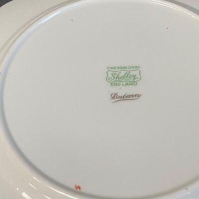 Set of 4 Cups, Saucers & Plates, Old Royal Bone China, Grosvenor China, & Shelley China,