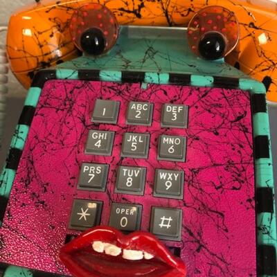 Hollis Fingold 1995 "Radar Phoneys" decorated telephone