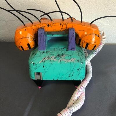 Hollis Fingold 1995 "Radar Phoneys" decorated telephone
