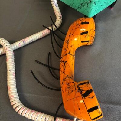 Hollis Fingold 1995 "Radar Phoneys" decorated telephone