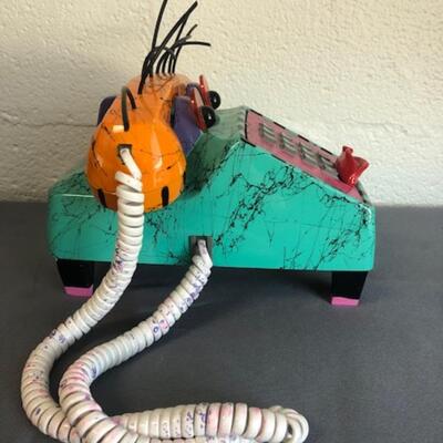 Hollis Fingold 1995 "Radar Phoneys" decorated telephone