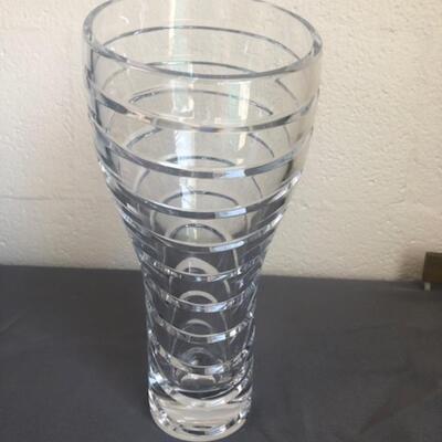 Nambe Bopp crystal vase by Karim Rashid,