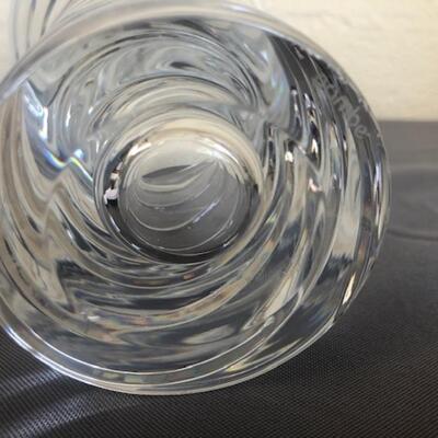 Nambe Bopp crystal vase by Karim Rashid,