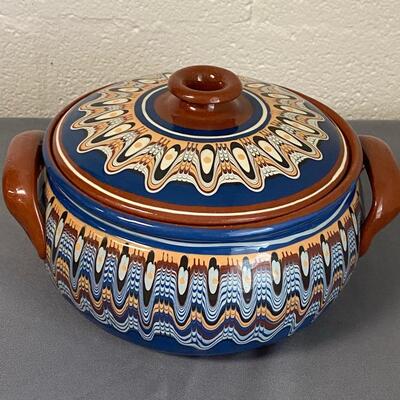Bulgar Handmade Bulgarian Casserole Clay Pot