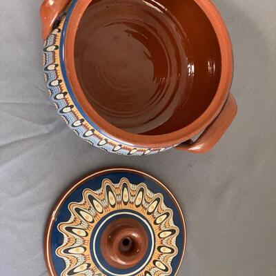 Bulgar Handmade Bulgarian Casserole Clay Pot