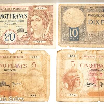 8 - EGYPT/ARAB BANK NOTE MIX - INCLUDES 1943 PIASTRES with NIXON Signature