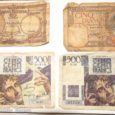 8 - FRENCH FRANC BANK NOTES