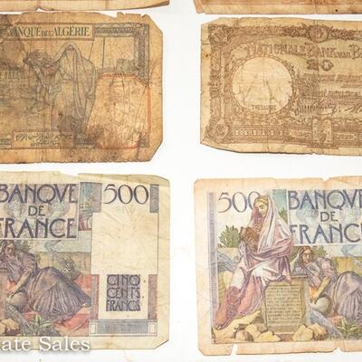 8 - FRENCH FRANC BANK NOTES