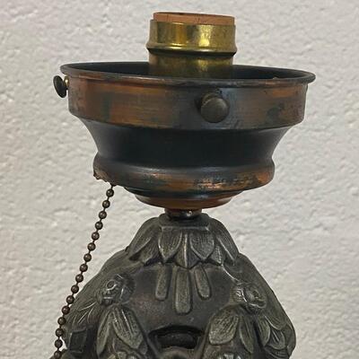 Art Deco Joan of Arc Metal Table Lamp, replicated after La Belle