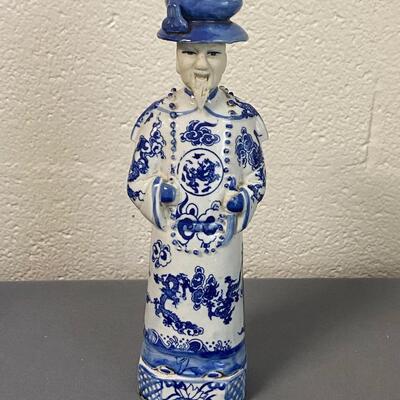 Ming Emperor with Dragon Robe porcelain figurine