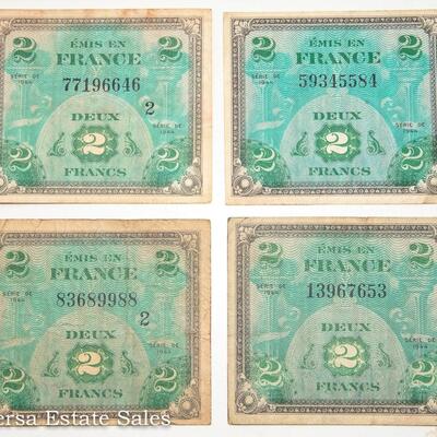8 - FRENCH FRANC BANK NOTES
