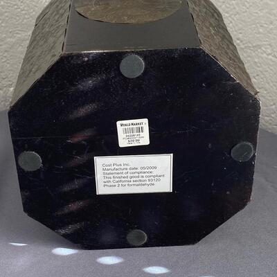 Wood Jewelry Box with Brass