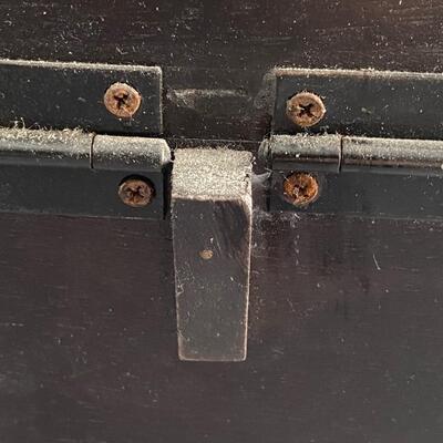 Wood Jewelry Box with Brass