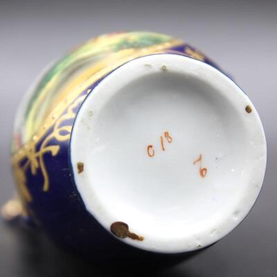 Antique Vintage Porcelain Bud Vase Romantic Couple Scene