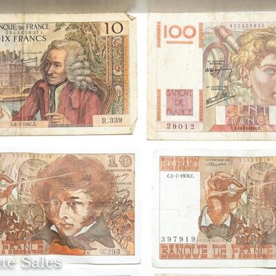 10 - FRENCH FRANC BANK NOTES