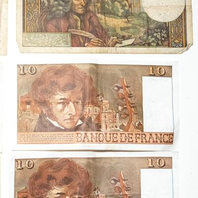 10 - FRENCH FRANC BANK NOTES