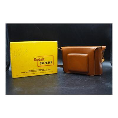 Vintage Kodak Snapsack Six-20 Field Case Leather Camera Case with Original Box