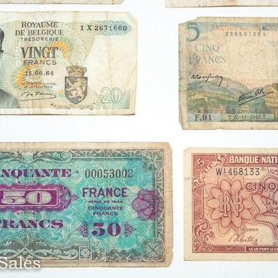 8 - FRENCH FRANC BANK NOTES