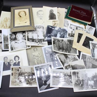 Vintage Retro Lot of Black & White Family Photos