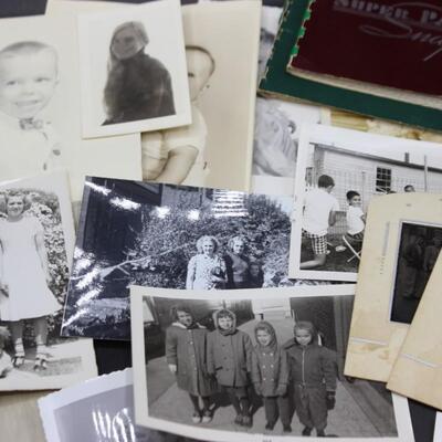 Vintage Retro Lot of Black & White Family Photos