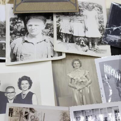 Vintage Retro Lot of Black & White Family Photos