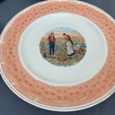 Set of 12 Ardy "L'Angelus" Desert Plates
