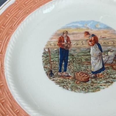Set of 12 Ardy "L'Angelus" Desert Plates
