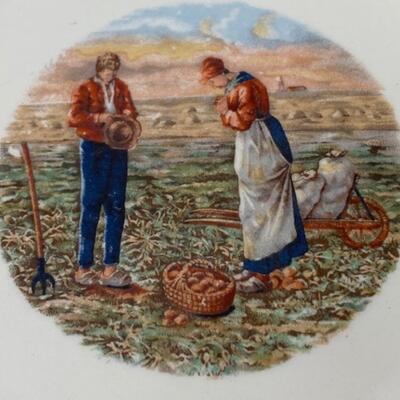 Set of 12 Ardy "L'Angelus" Desert Plates