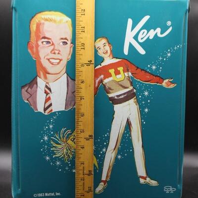 Vintage Retro Mattel Barbie Ken Doll Carrying Storage Case with Ken Doll