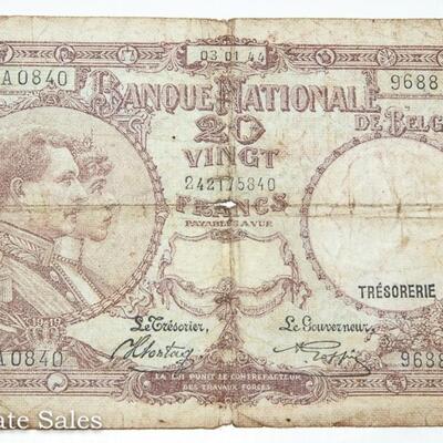 8 - MIXED BANK NOTE LOT - INCLUDING a 1913 TESORERIA GENERAL DEL ESTADO VEINTE PESO NOTE