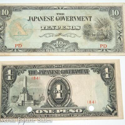 8 - WORLD WAR II JAPANESE GOVERNMENT INVASION MONEY BANK NOTES