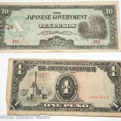 8 - WORLD WAR II JAPANESE GOVERNMENT INVASION MONEY BANK NOTES