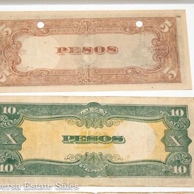 8 - WORLD WAR II JAPANESE GOVERNMENT INVASION MONEY BANK NOTES