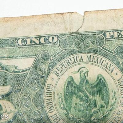 3 - EARLY 1900s MEXICAN PESO BANK NOTES