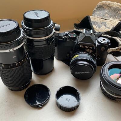 Nikon 35 mm SLR Camera & Lens