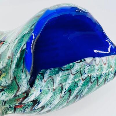 Multi-Colored Glass Conk Shell ~*See details