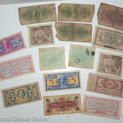 16  - MIXED MILITARY BANK NOTES