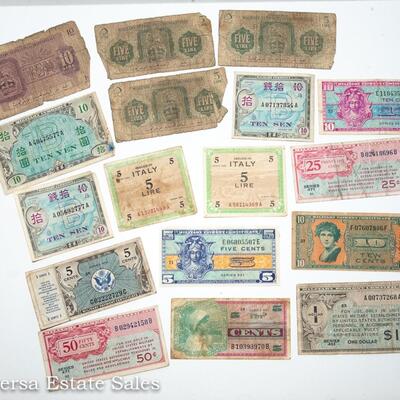 16  - MIXED MILITARY BANK NOTES
