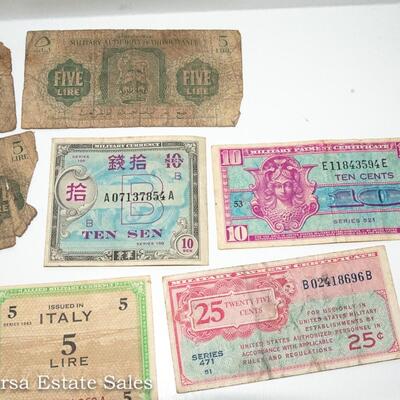 16  - MIXED MILITARY BANK NOTES