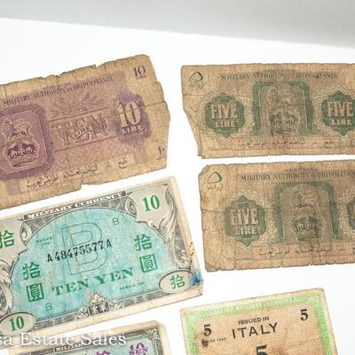 16  - MIXED MILITARY BANK NOTES