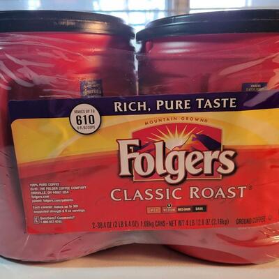 unopened Folgers coffee