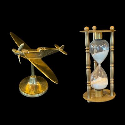 Brass Airplane & 10 minute Brass Timer