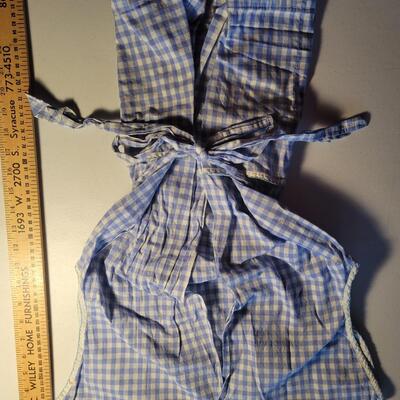 Cute vintage apron blue