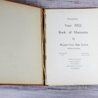 Lot of Retro Vintage 1950s High School Yearbooks The Lodestone Arkansan Magnet Cove