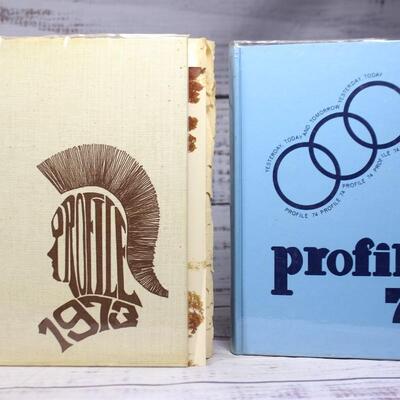Lot of Retro Vintage 1971 - 74 High School Yearbooks