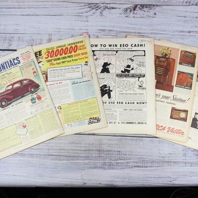 Vintage Lot of Radio Guide Music Magazines