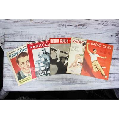 Vintage Lot of Radio Guide Music Magazines